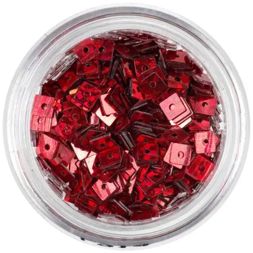 Confetti cu gaură - pătrate roşii