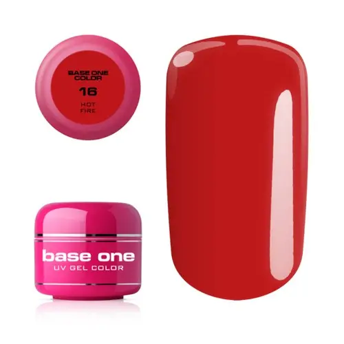Gel UV Silcare Base One Color - Hot Fire 16, 5g