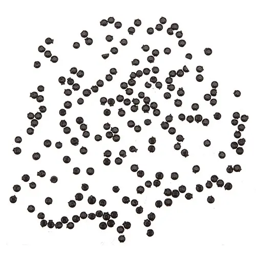 Decorațiuni nail art 1,5mm - strasuri rotunde într-un săculeț, negre, 20buc