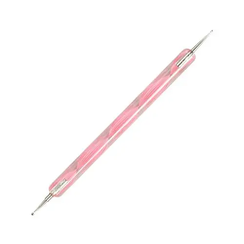 Stilou nail art din plexiglas - roz deschis