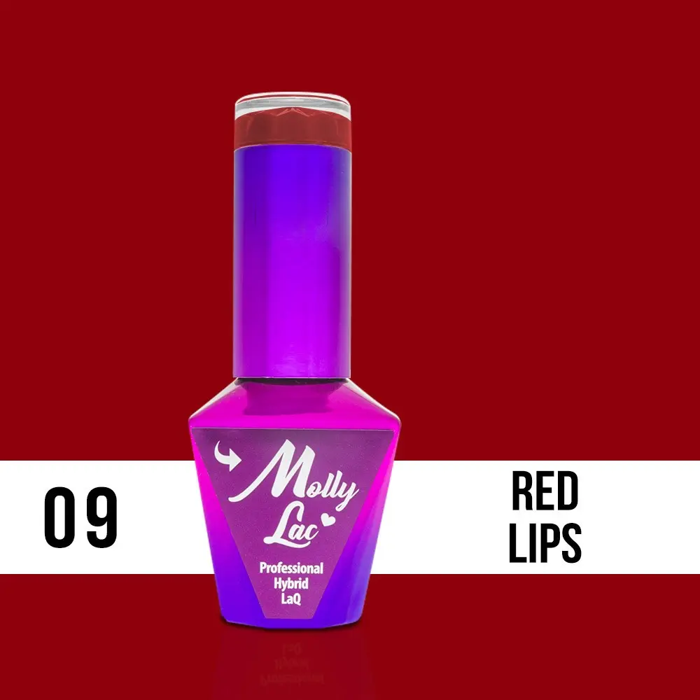 MOLLY LAC UV/LED gel Glamour Women - Red Lips 09, 10ml