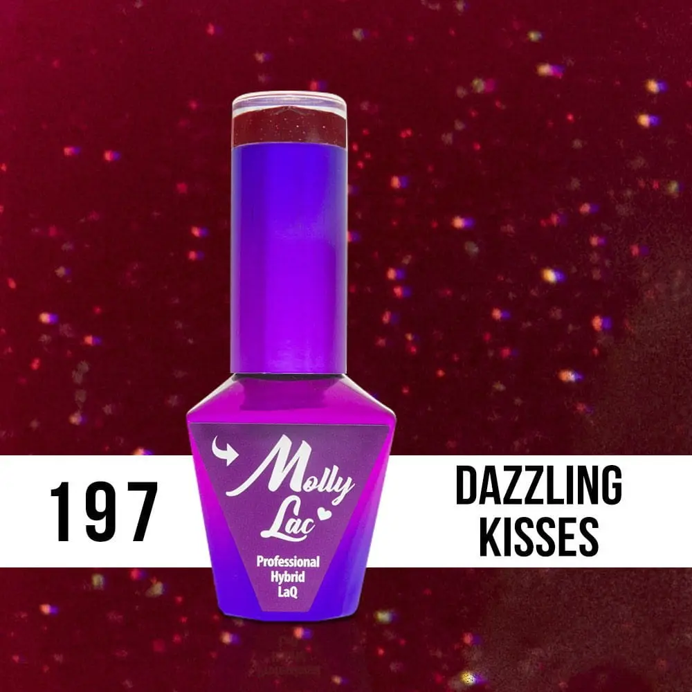 MOLLY LAC UV/LED Hearts and Kisses - Dazzling Kisses 197, 10ml