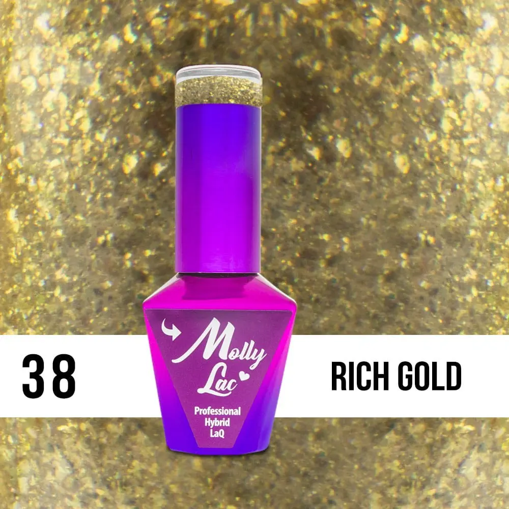 MOLLY LAC UV/LED Queens of Life - Rich Gold 38, 10ml