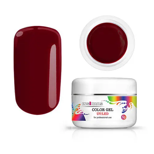 Inginails gel colorat UV/LED - Velvet Red, 5g