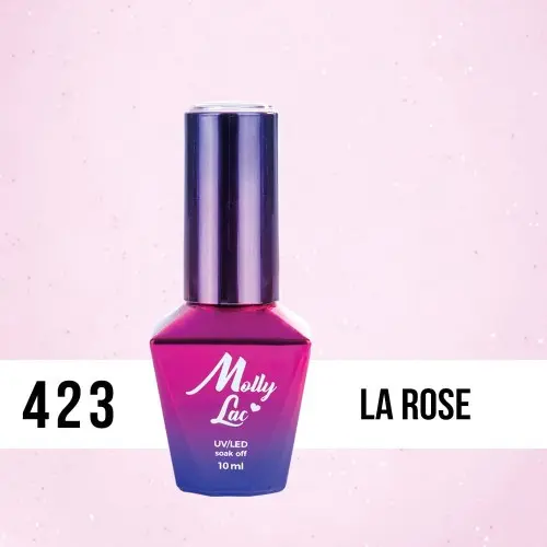 Lac gel MOLLY LAC UV/LED gel polish Madame French - La Rose 423, 10ml