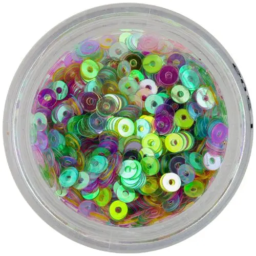 Paiete nail art în formă de disc - mix de culori