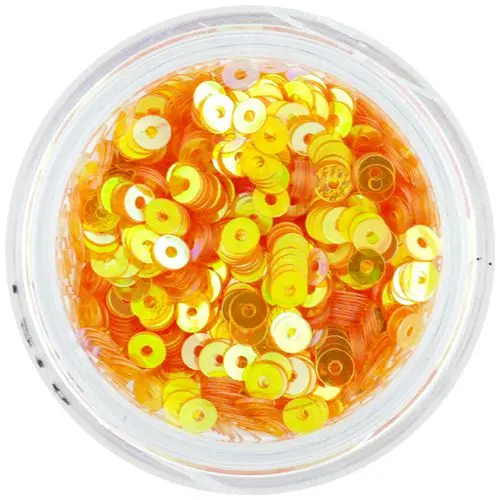 Paiete rotunde în formă de disc, galben-portocaliu