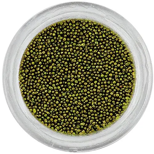 Perle decorative 0,5mm - aurii-negre