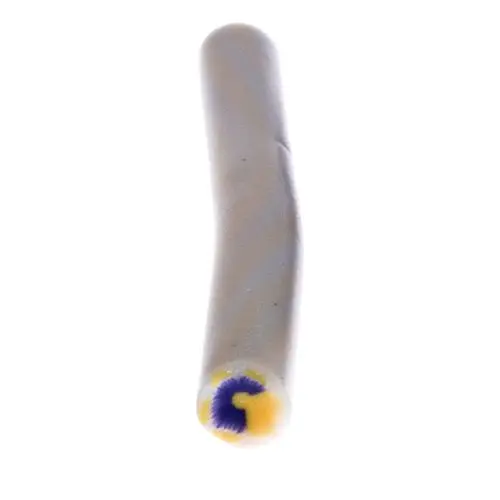 Ornament - decoraţiune fimo pentru unghii de culoare albastră-galbenă, băţ